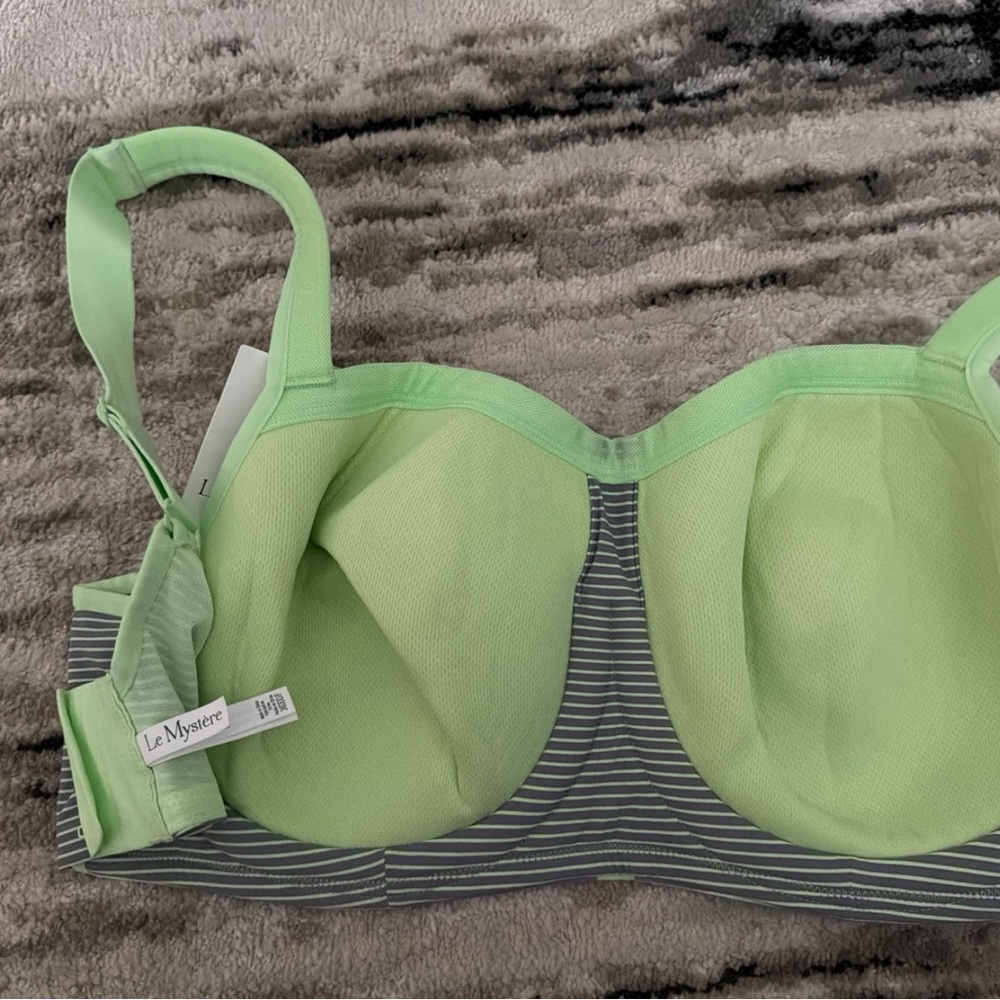 Le Mystere High-Impact Mesh Panel Full-Busted Wire Convertible Sports Bra 36F - Picture 4 of 4